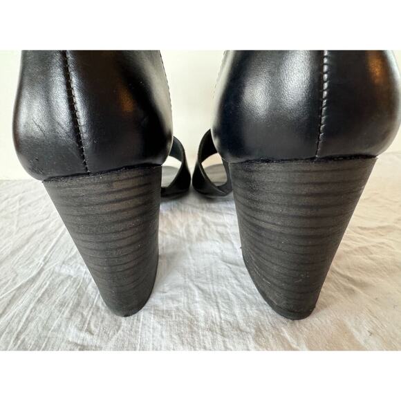 Paul Green Women's Black Ankle Strap Block Heels Sandals Size US 7.5/8 - Picture 4 of 7